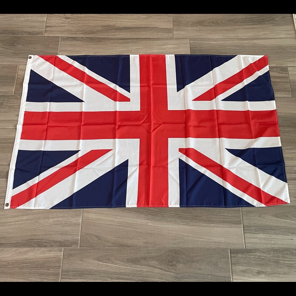 British flag from 🇬🇧 in EUC (57.5” x 35.5”)